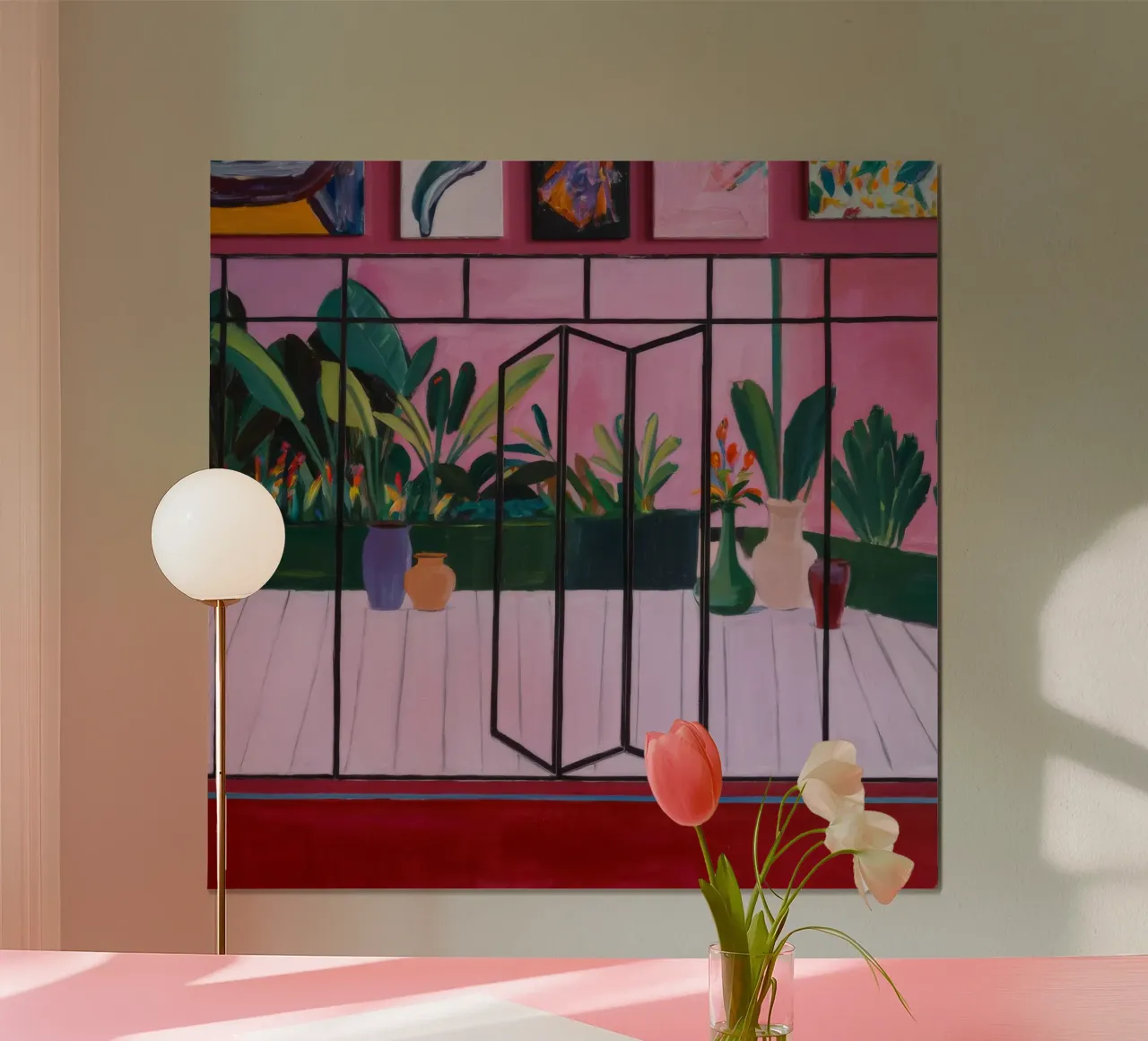 Rozentuin poster van Opal Strokes