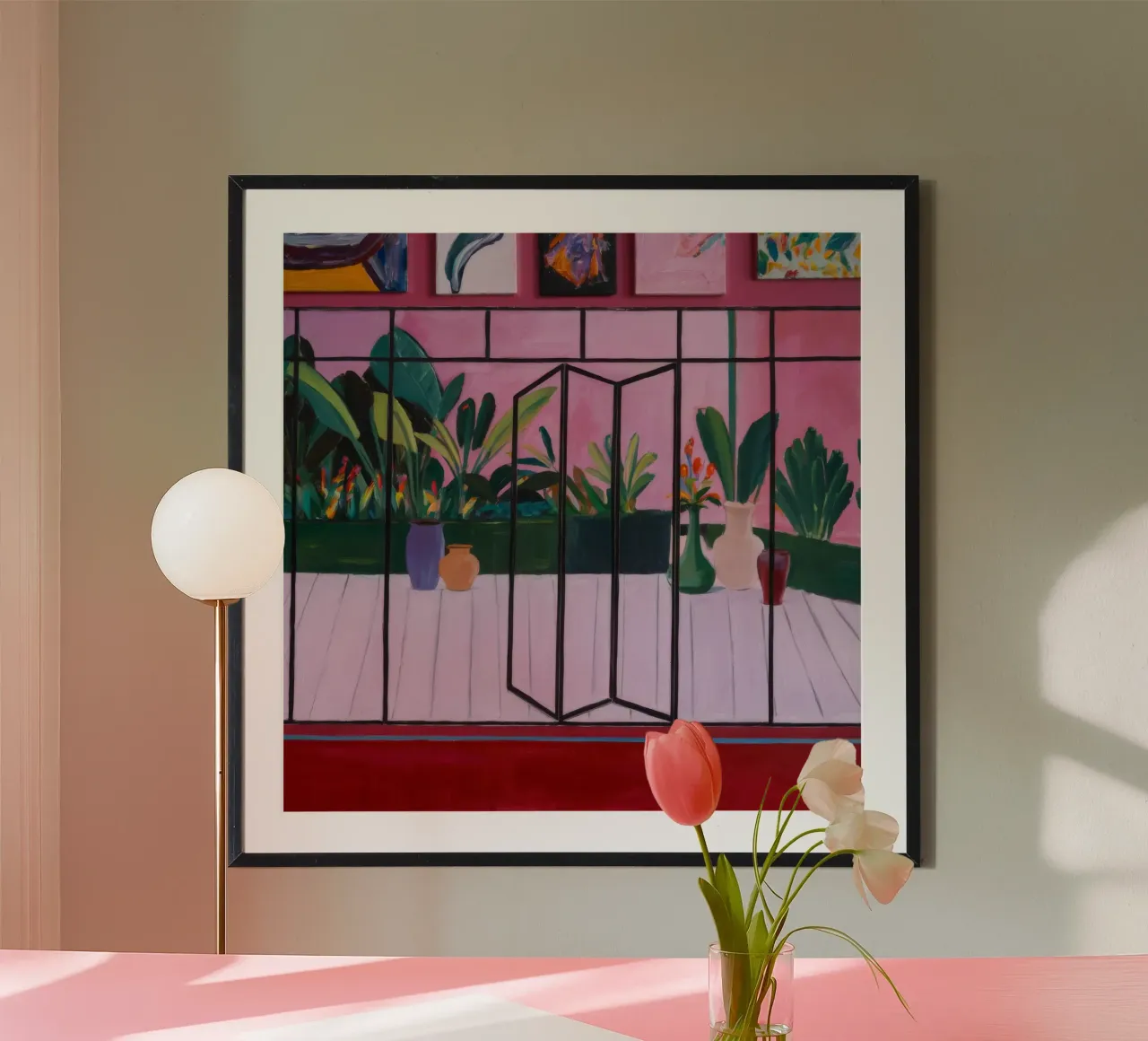 Rozentuin poster van Opal Strokes