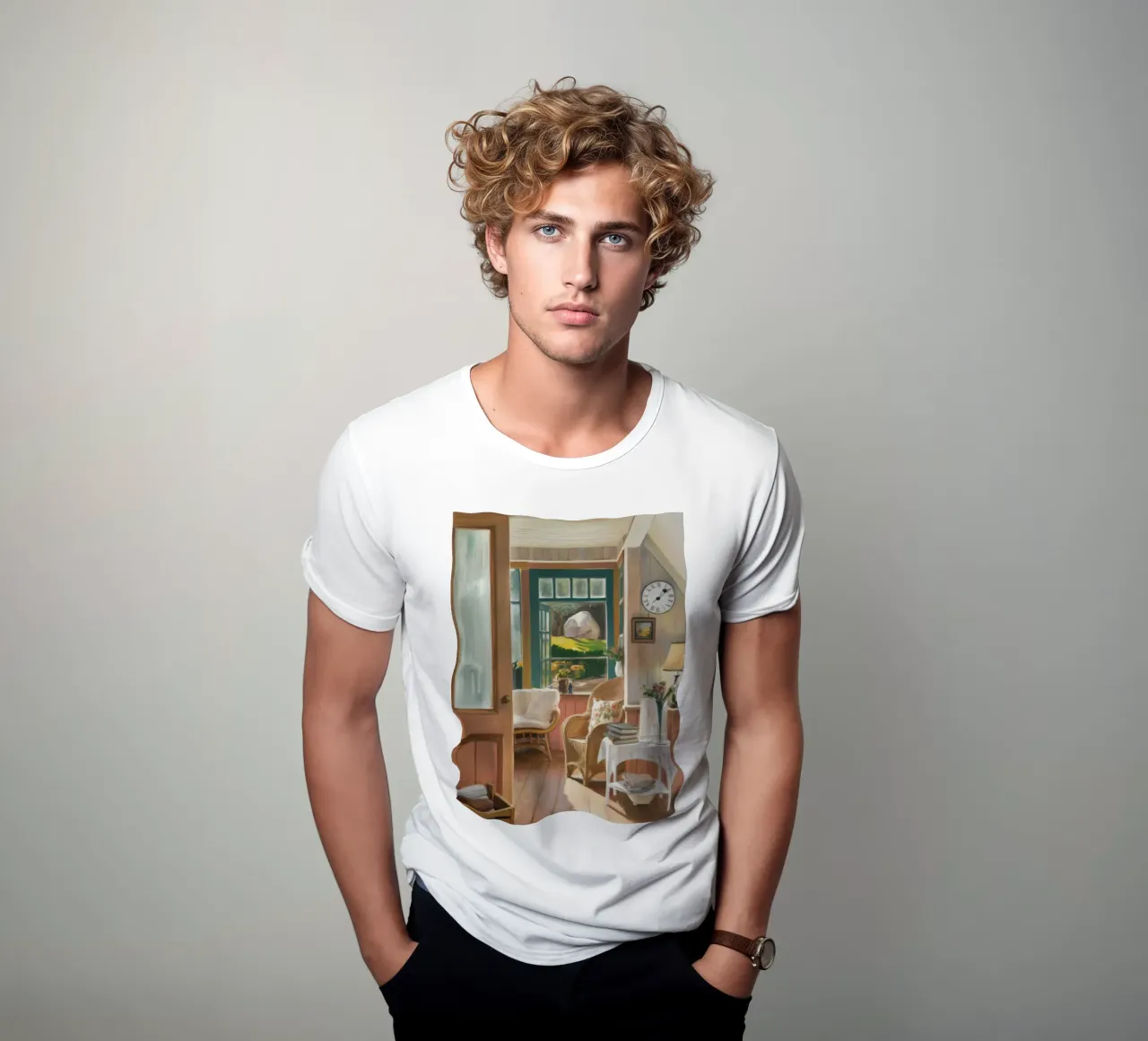 Sunlit Dining Nook t-shirt by Silk Palette