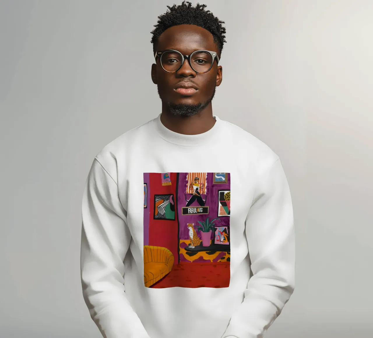 Salone viola vivo felpa da Opal Strokes