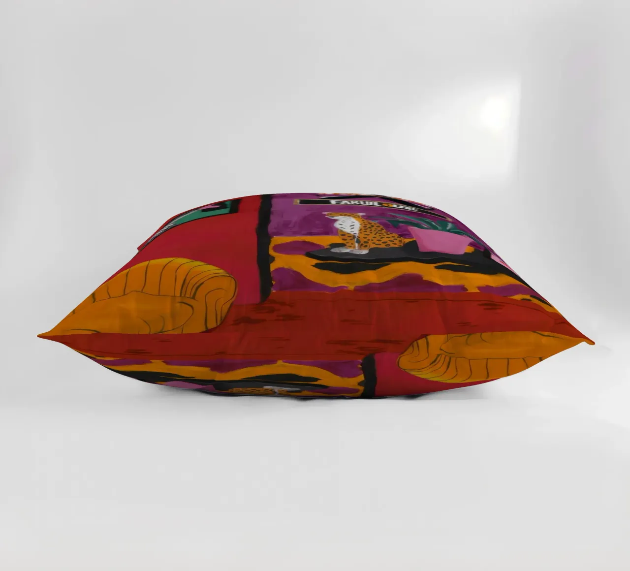 Salone viola vivo cuscino da Opal Strokes