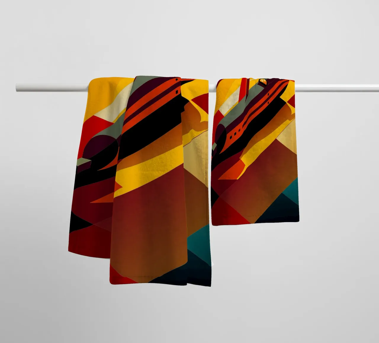 U-Boot-Vektor Handtuch von Elfath