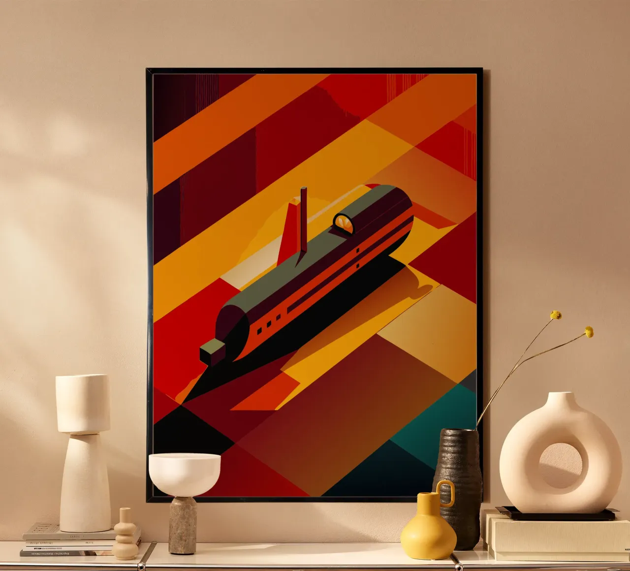 Submarine vector poster by Elfath