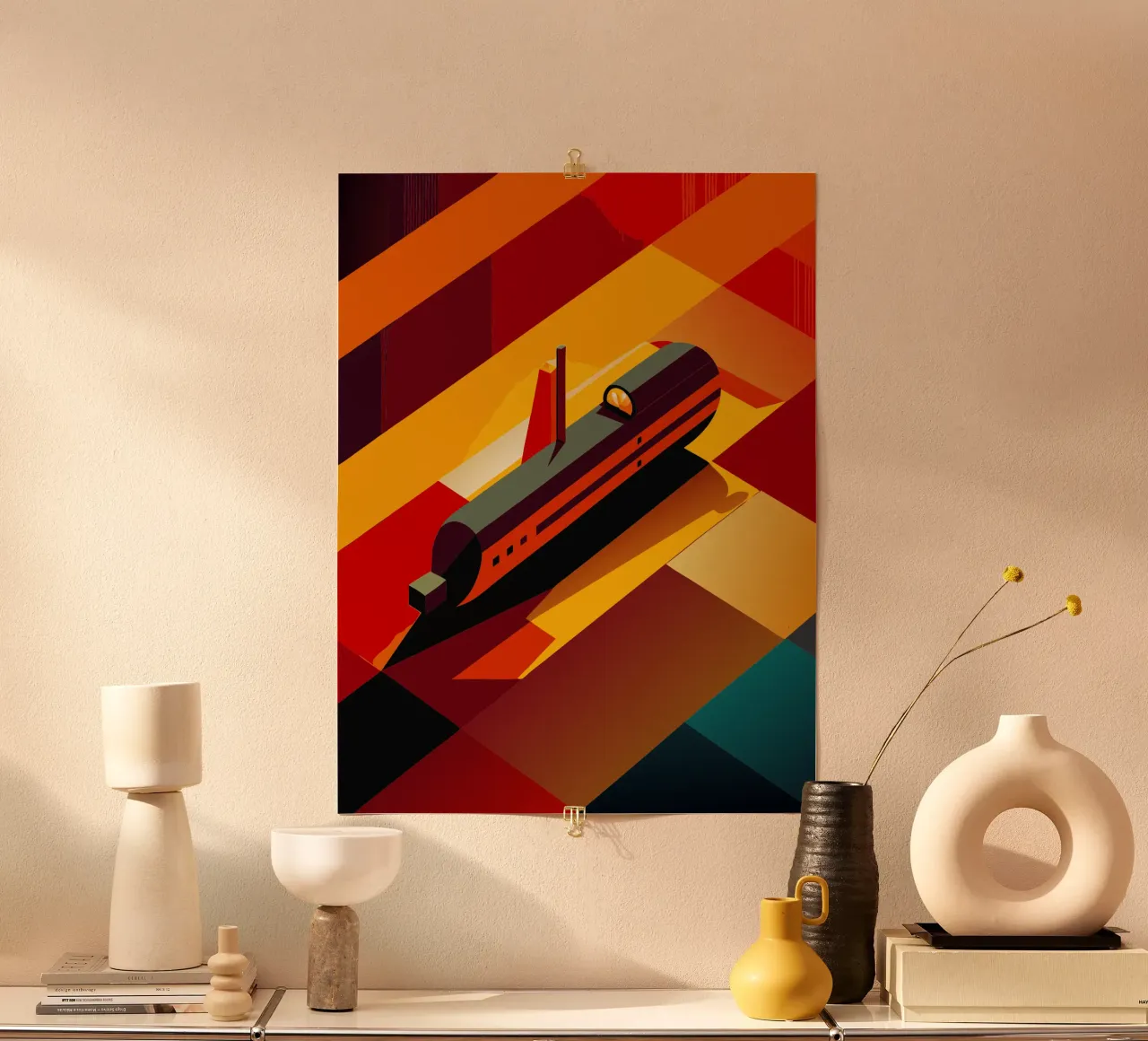 Submarine vector poster by Elfath