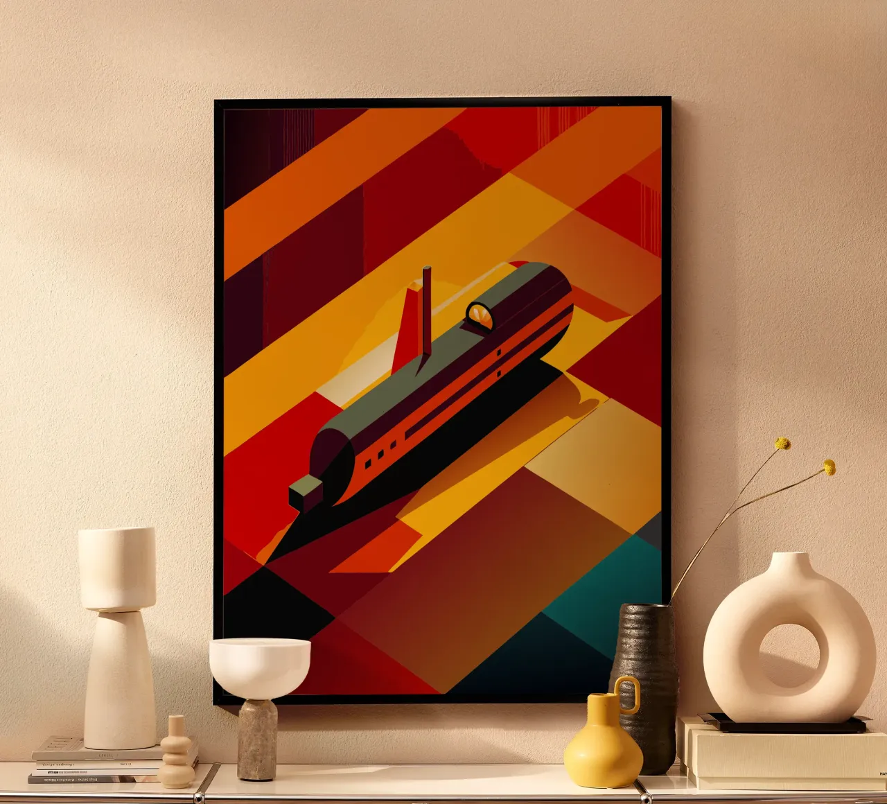 Submarine vector poster by Elfath