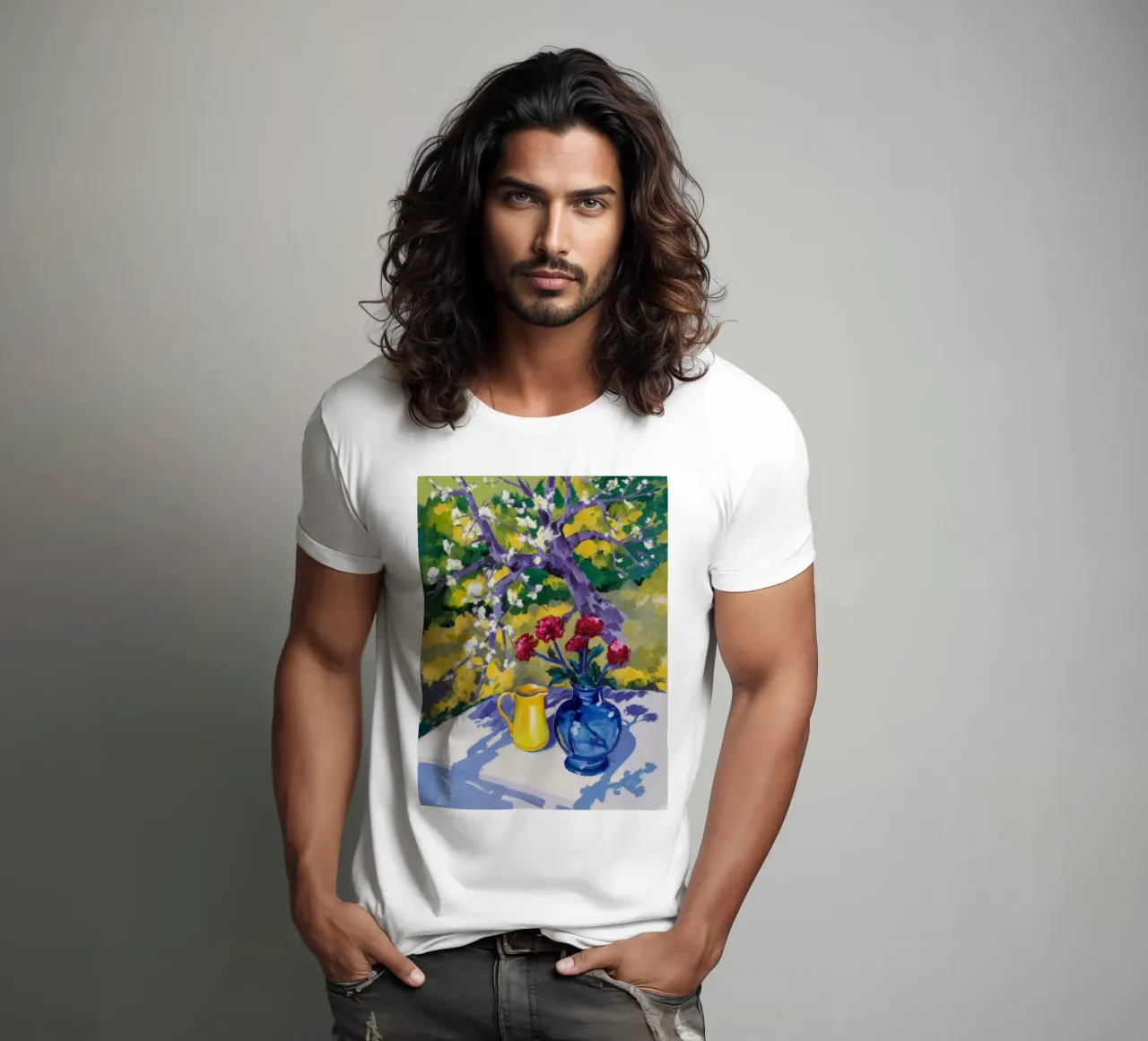 Azure Bloei Symfonie t-shirt van Radiance Landscape