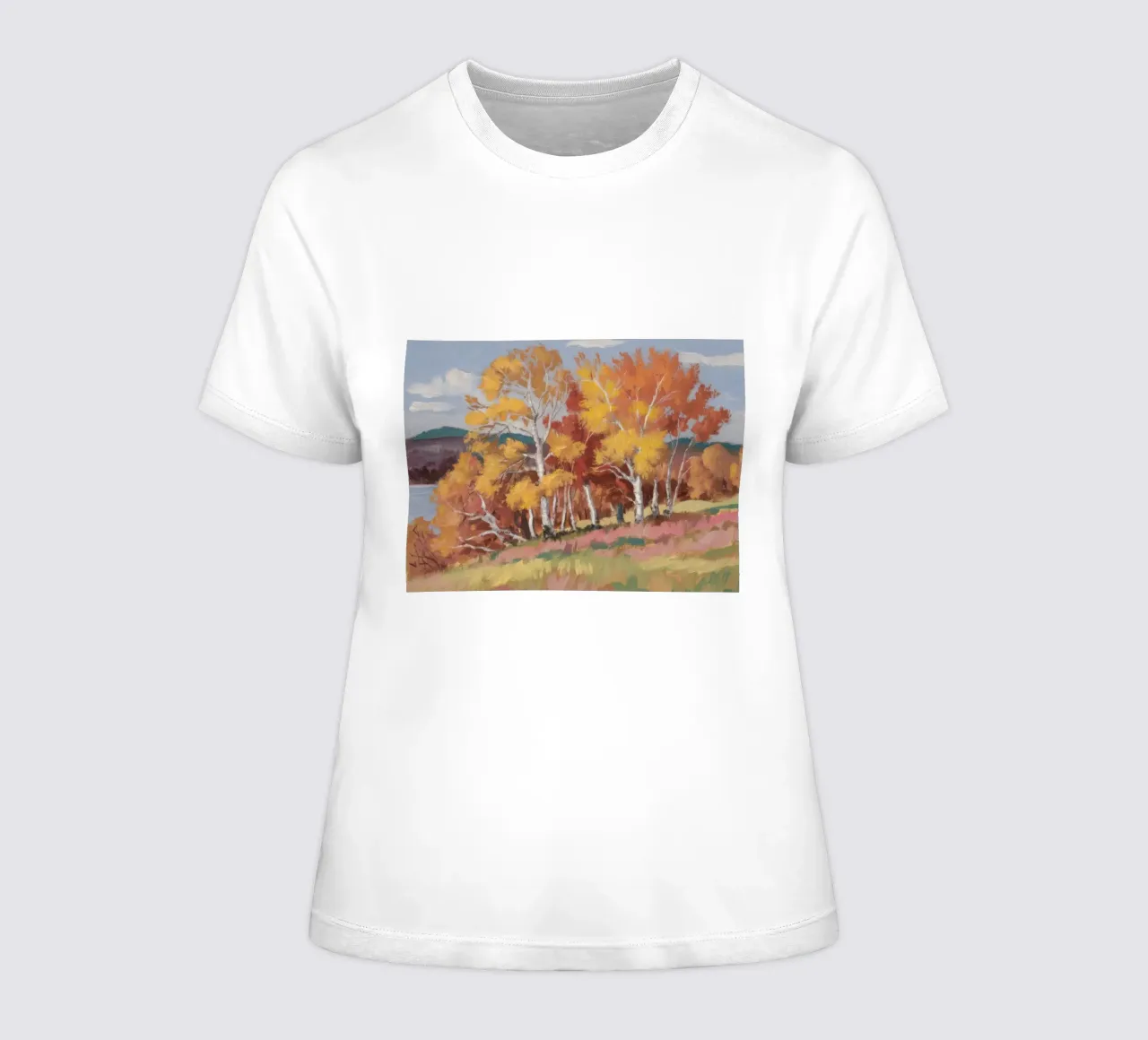 Amber Birch Serenity t-shirt ajusté pour femmes de Celestial Harmony