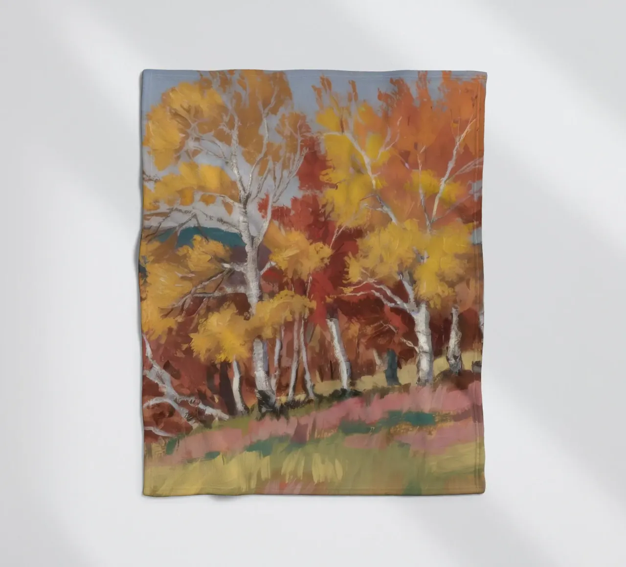 Amber Birch Serenity fleece blanket by Celestial Harmony
