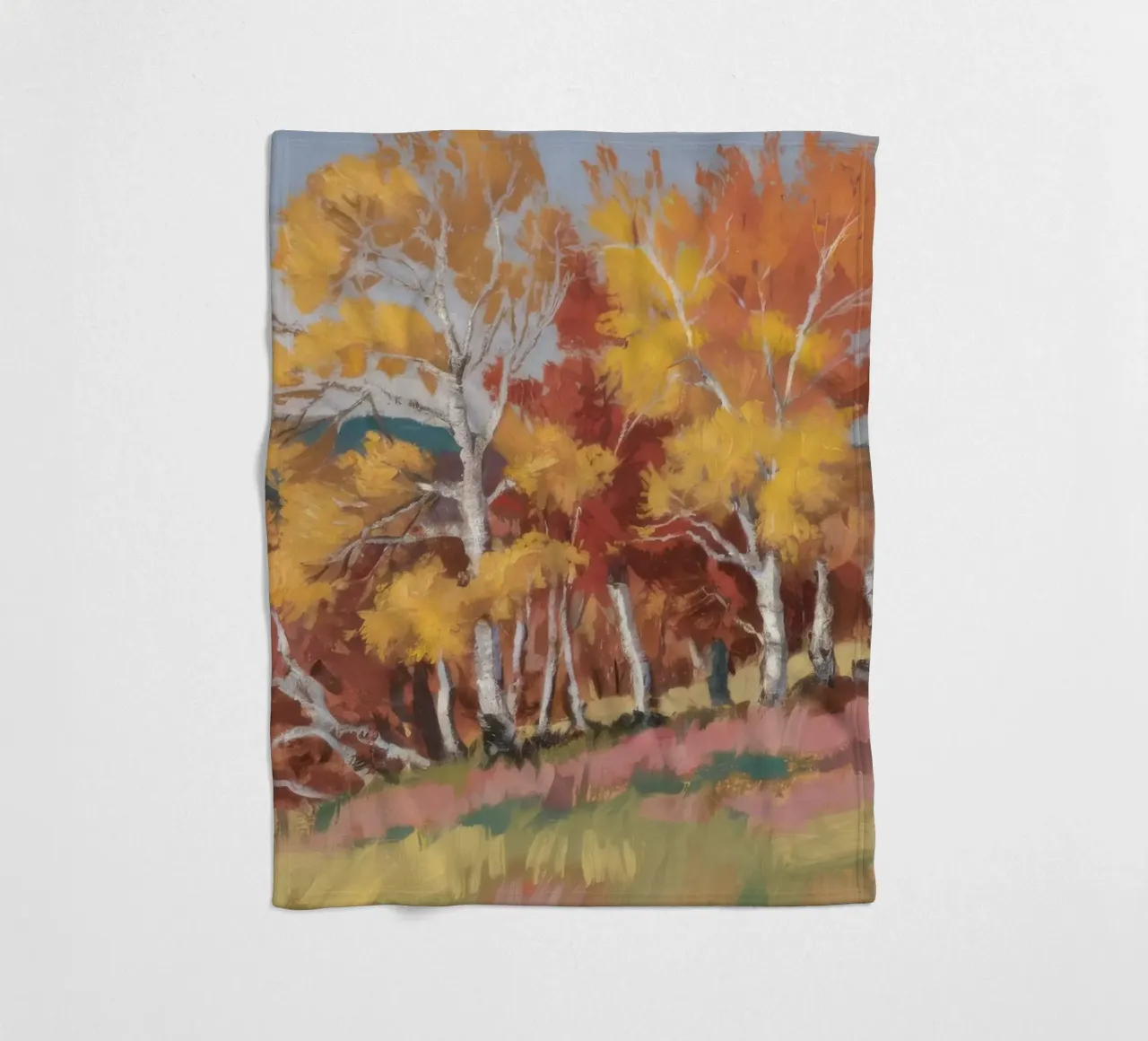 Amber Birch Serenity fleece blanket by Celestial Harmony