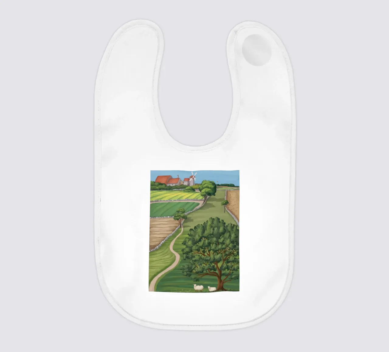 Patchwork Farmland View babero de Silk Palette