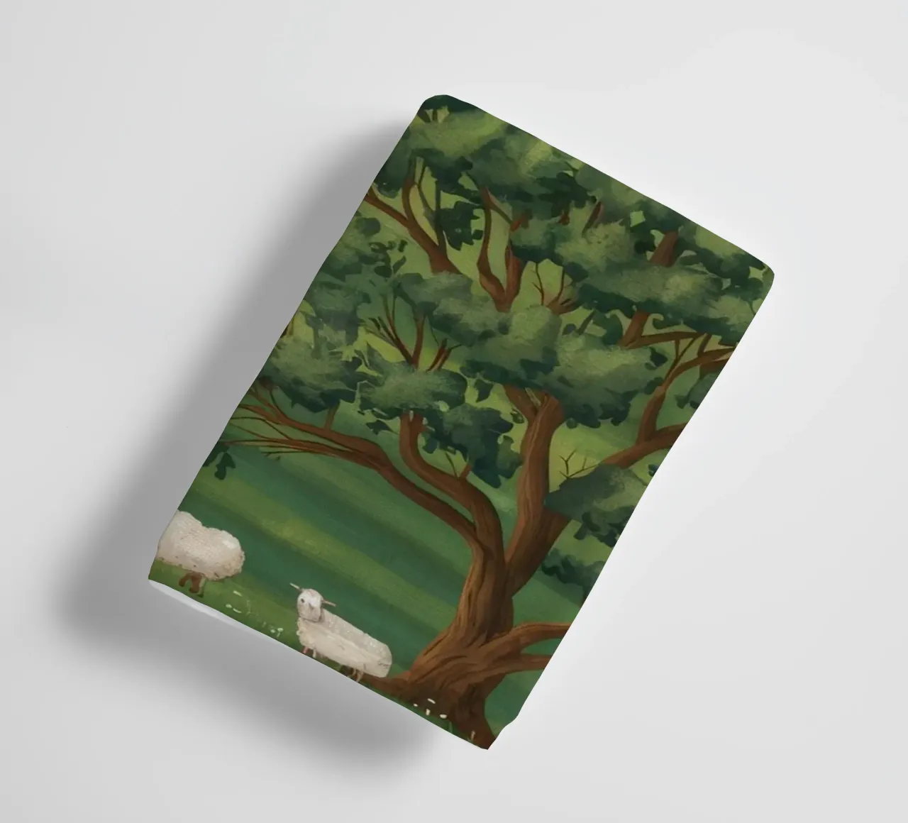 Vue sur les terres agricoles en patchwork serviette de bain de Silk Palette