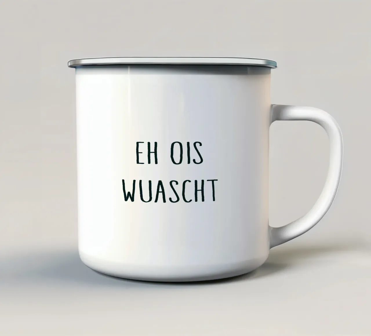 EH OIS WUASCHT dark tazza in smalto da Vintage Van Gogh