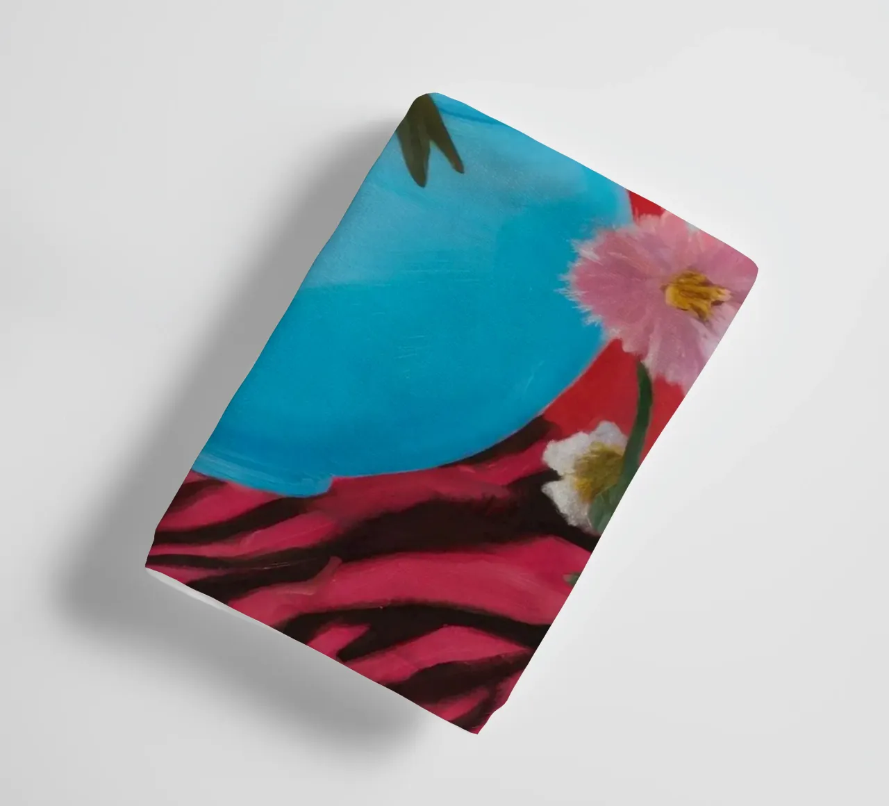 Azure Bloom Zebra asciugamano da bagno da Opal Strokes