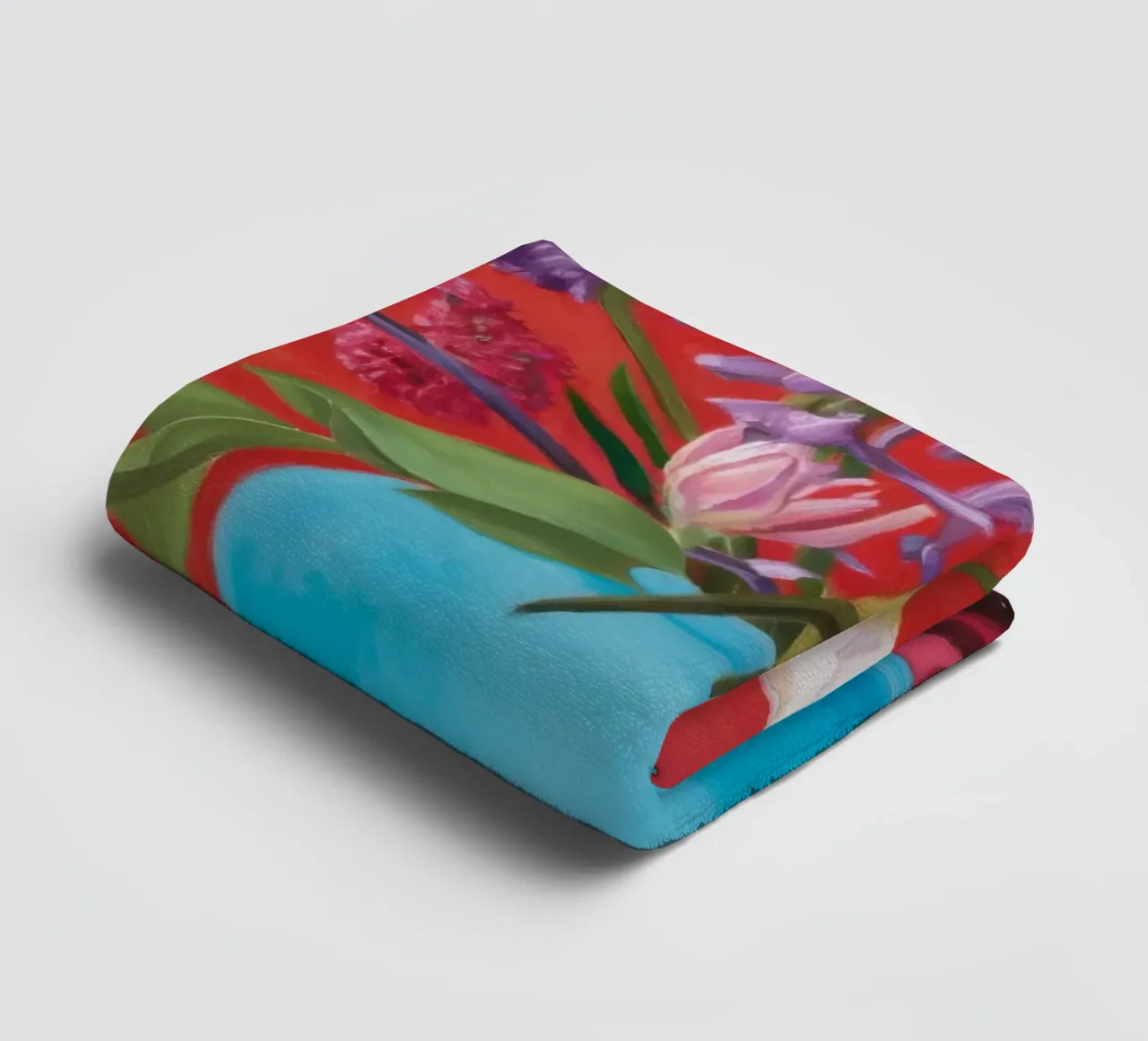 Azure Bloom Zebra asciugamano da bagno da Opal Strokes