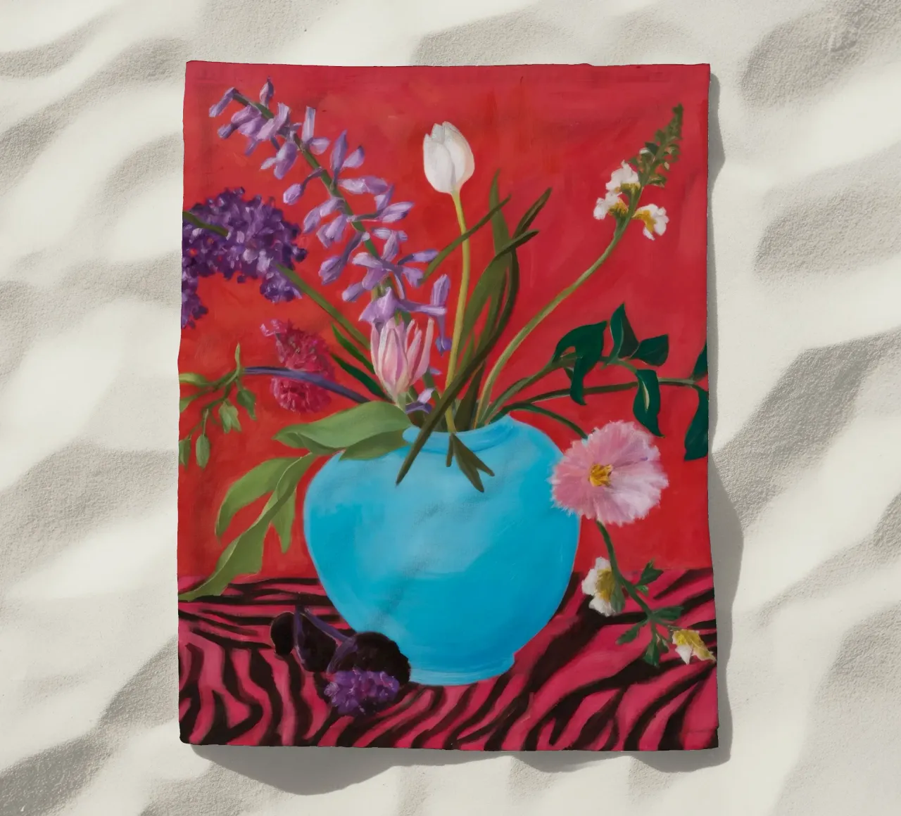 Azure Bloom Zebra telo mare da Opal Strokes