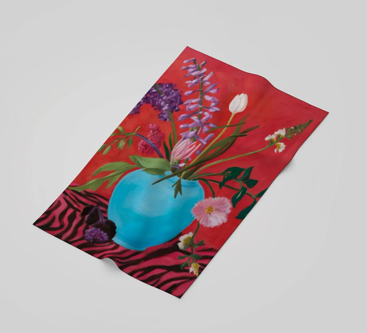 Azure Bloom Zebra telo mare da Opal Strokes
