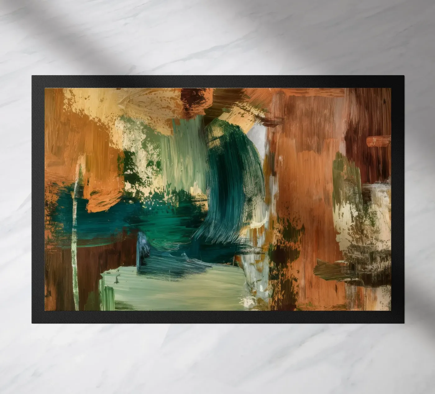 Emerald Earth Structure doormat by Dream Spectrum