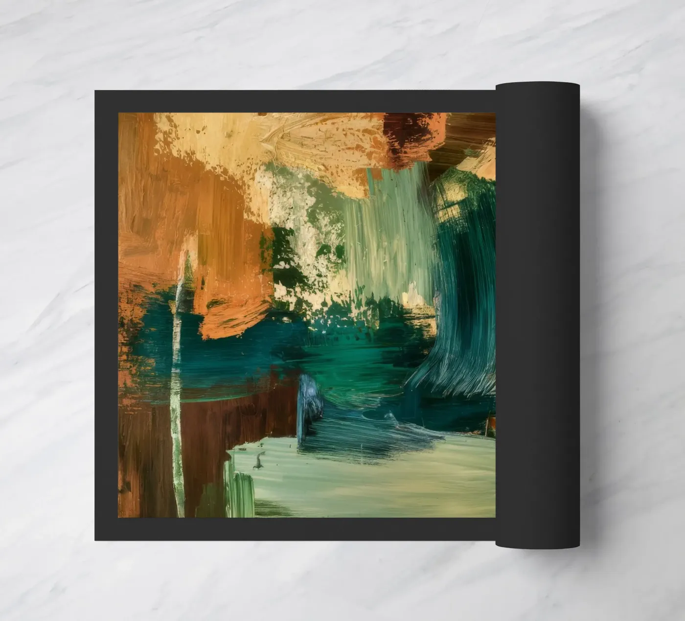 Emerald Earth Structure doormat by Dream Spectrum