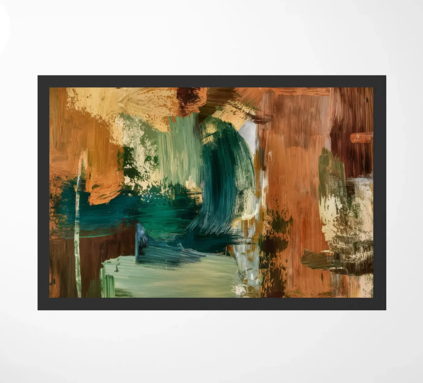 Emerald Earth Structure doormat by Dream Spectrum