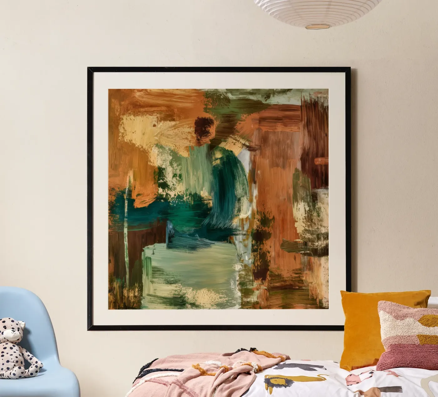 Emerald Aarde Structuur poster van Dream Spectrum