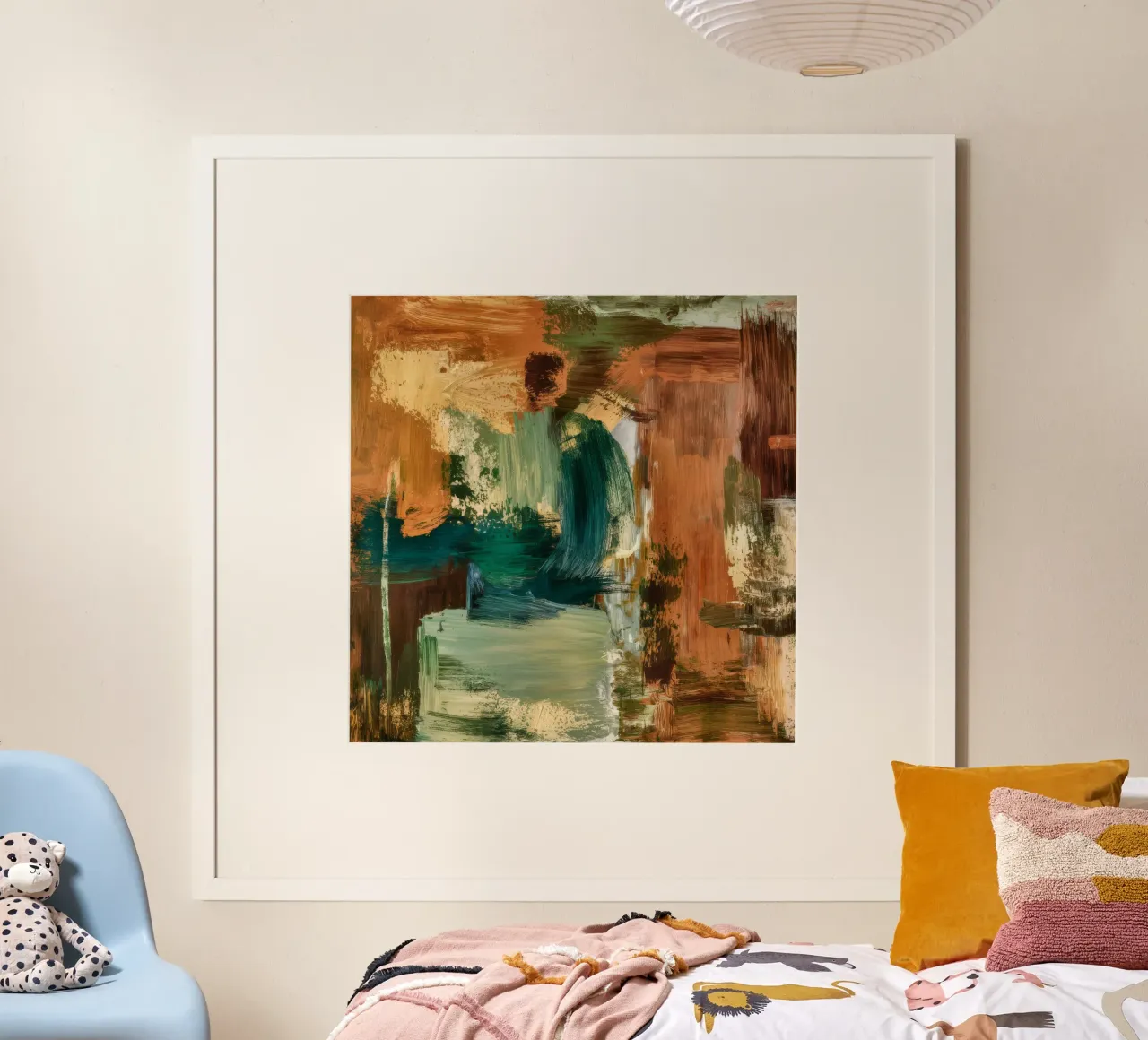 Emerald Aarde Structuur poster van Dream Spectrum