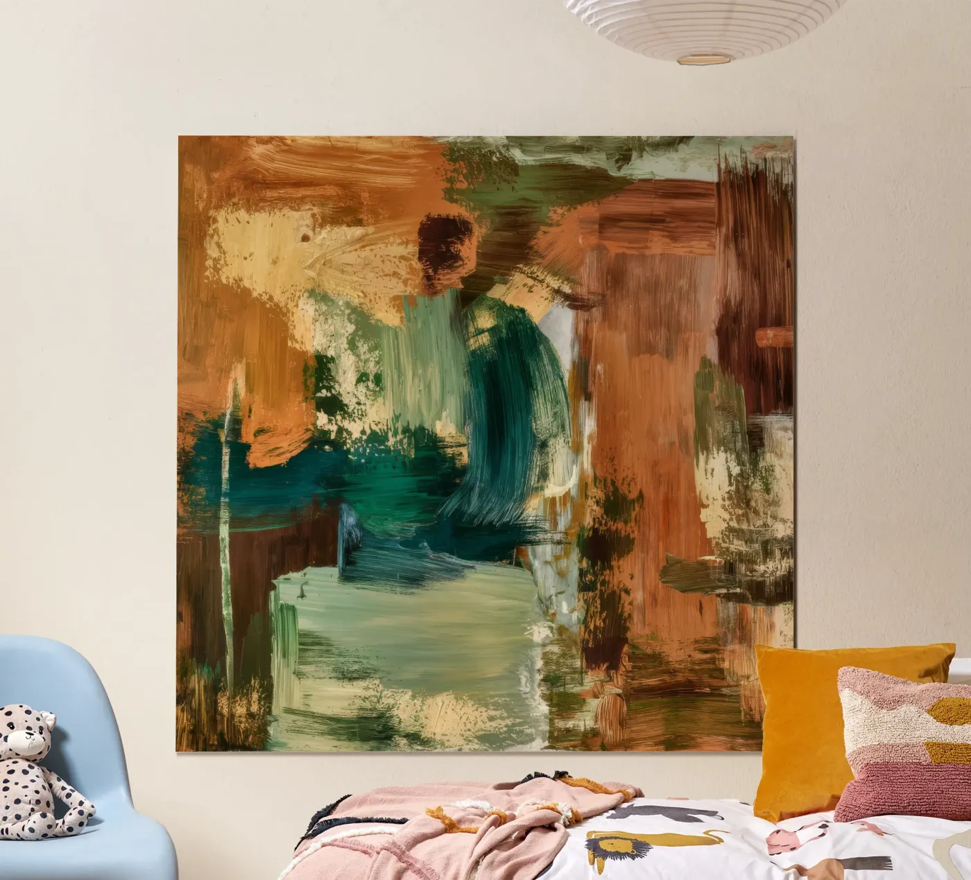 Emerald Aarde Structuur poster van Dream Spectrum