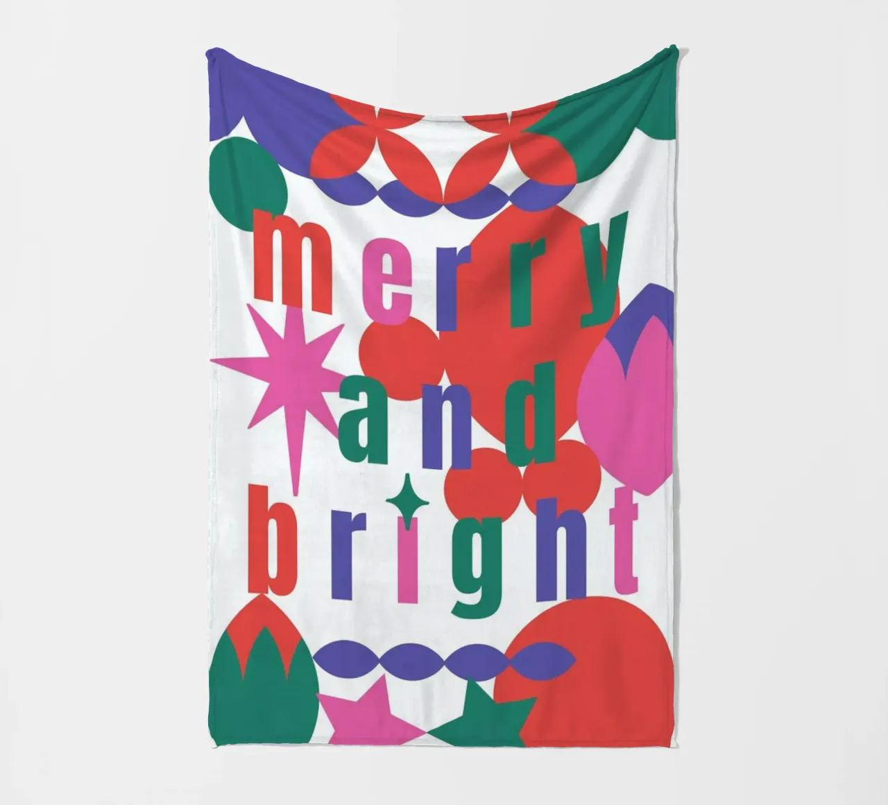 Merry And Bright Fleecedecke von Mariery Young