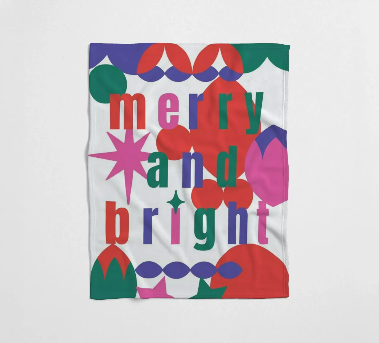 Merry And Bright Fleecedecke von Mariery Young