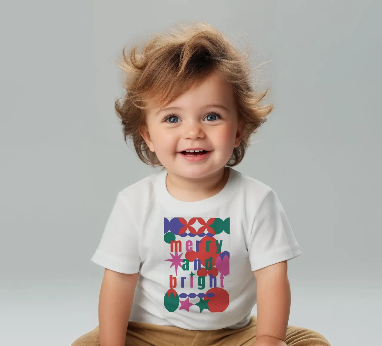 Merry And Bright maglietta neonato da Mariery Young