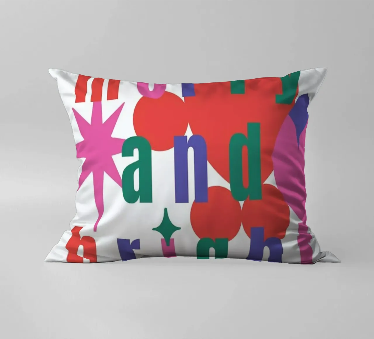 Merry And Bright decorative cushion by Mariery Young
