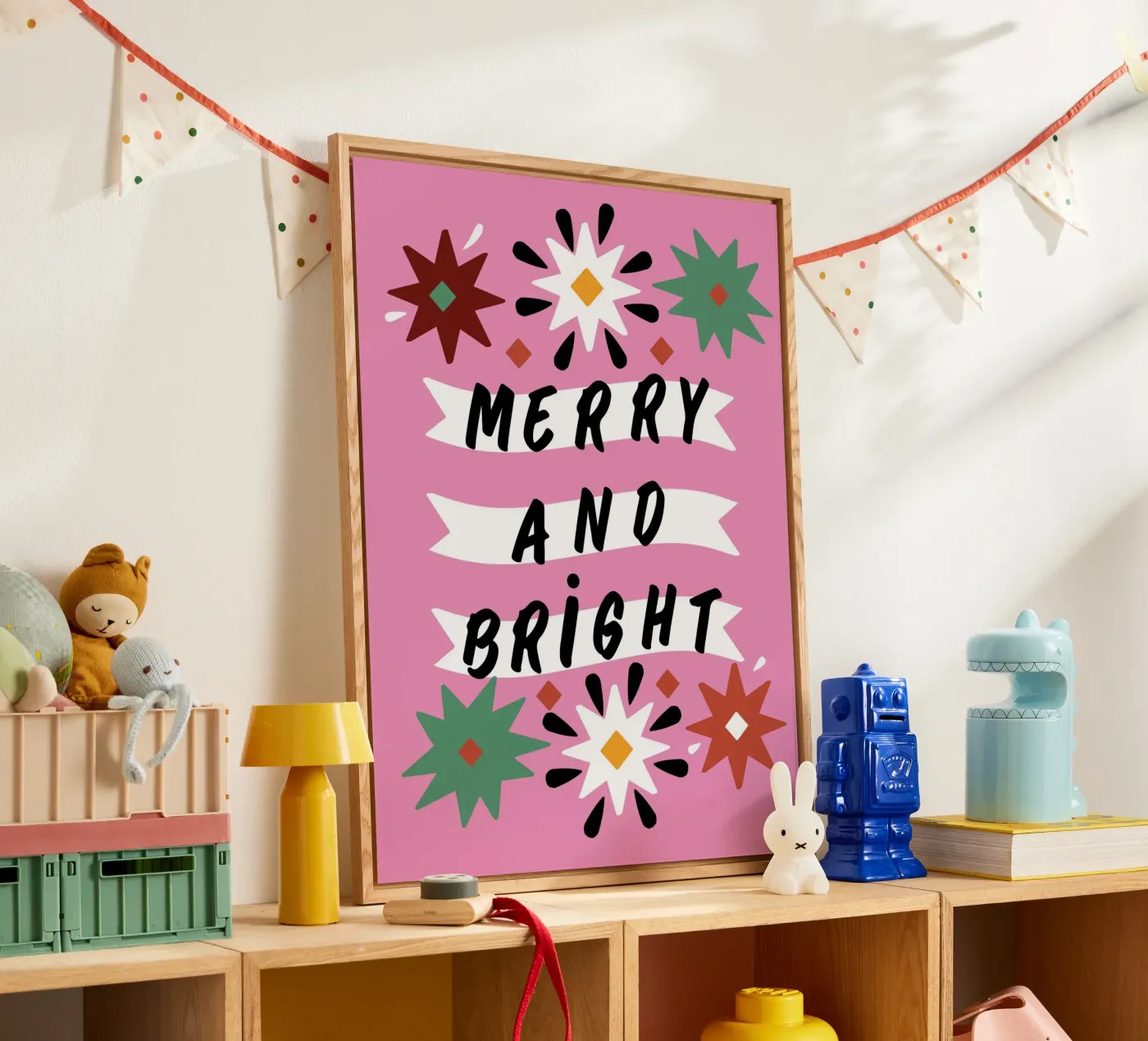 Merry And Bright acryl van Mariery Young