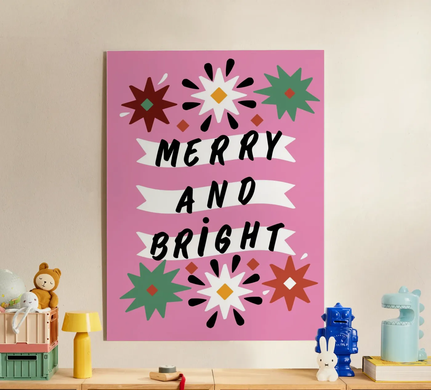 Merry And Bright acryl van Mariery Young