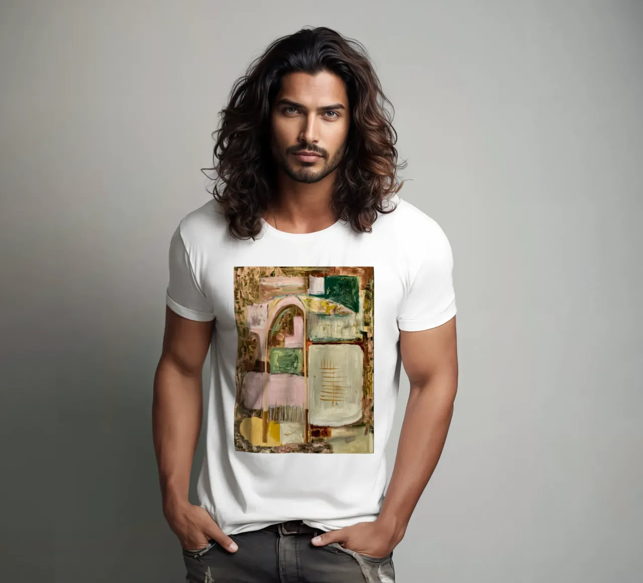 Pastellfarbenes Torbogenrelikt T-Shirt von Dream Spectrum