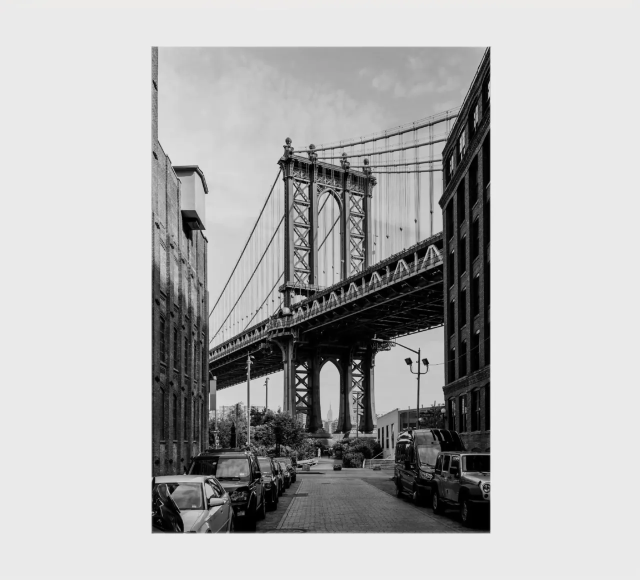 Manhattan Bridge Poster notebook by Greatest Figure