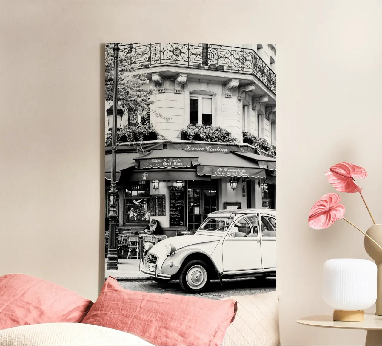 Paris Corner Poster canvas by Greatest Figure