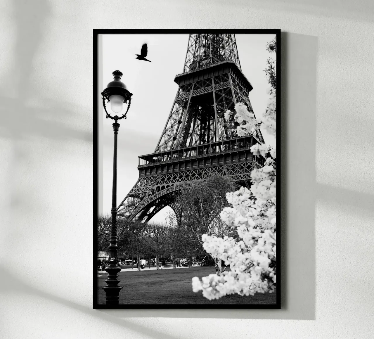 Street of Paris Poster poster with wooden frame by Greatest Figure