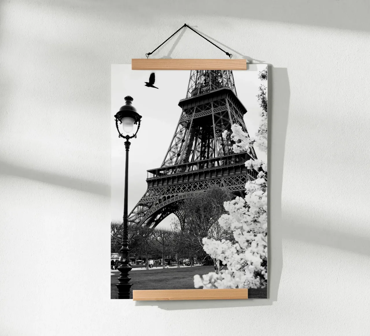 Street of Paris Poster poster with wooden frame by Greatest Figure