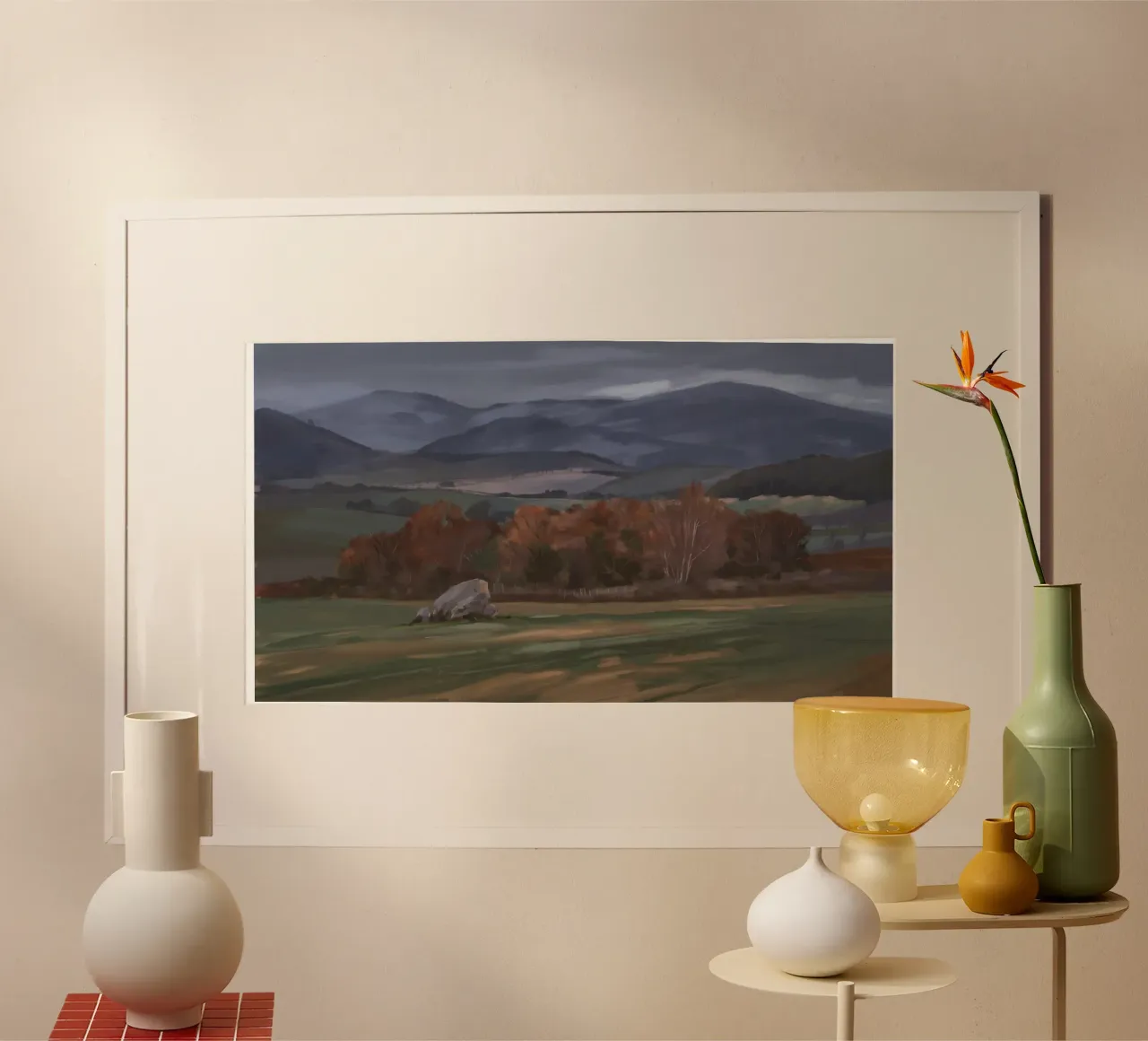 Serenata della valle nebbiosa poster da Radiance Landscape
