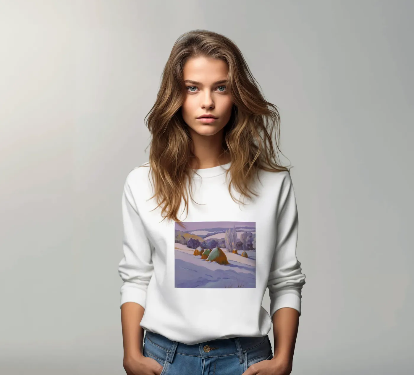 Winter Hooiberg Duo sweatshirt van Celestial Harmony