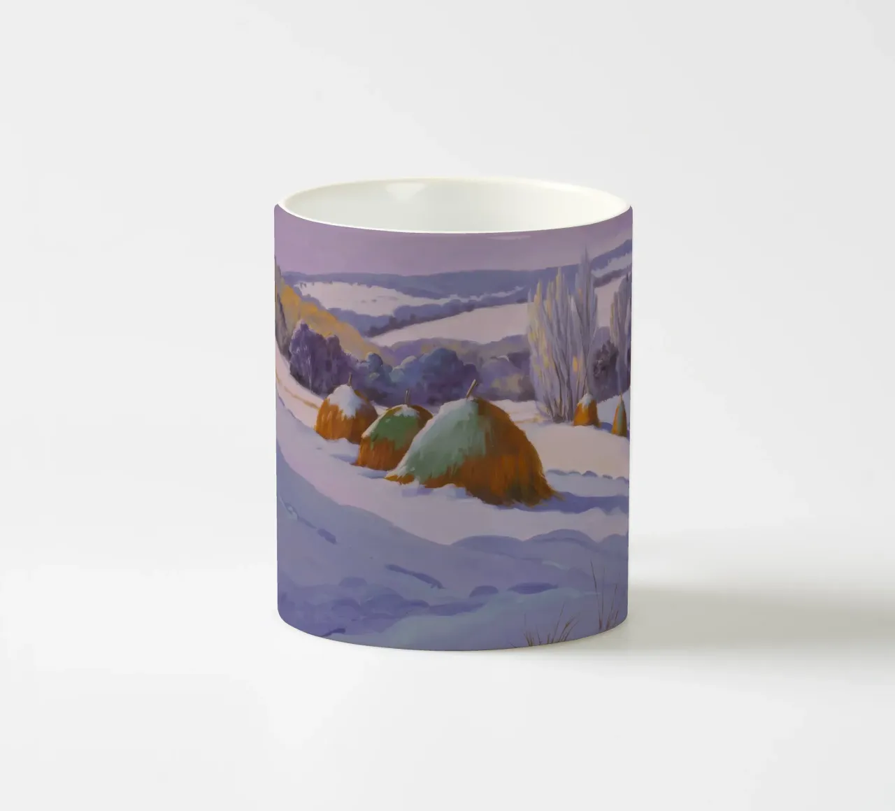 Duo di pagliai invernali tazza in ceramica da Celestial Harmony