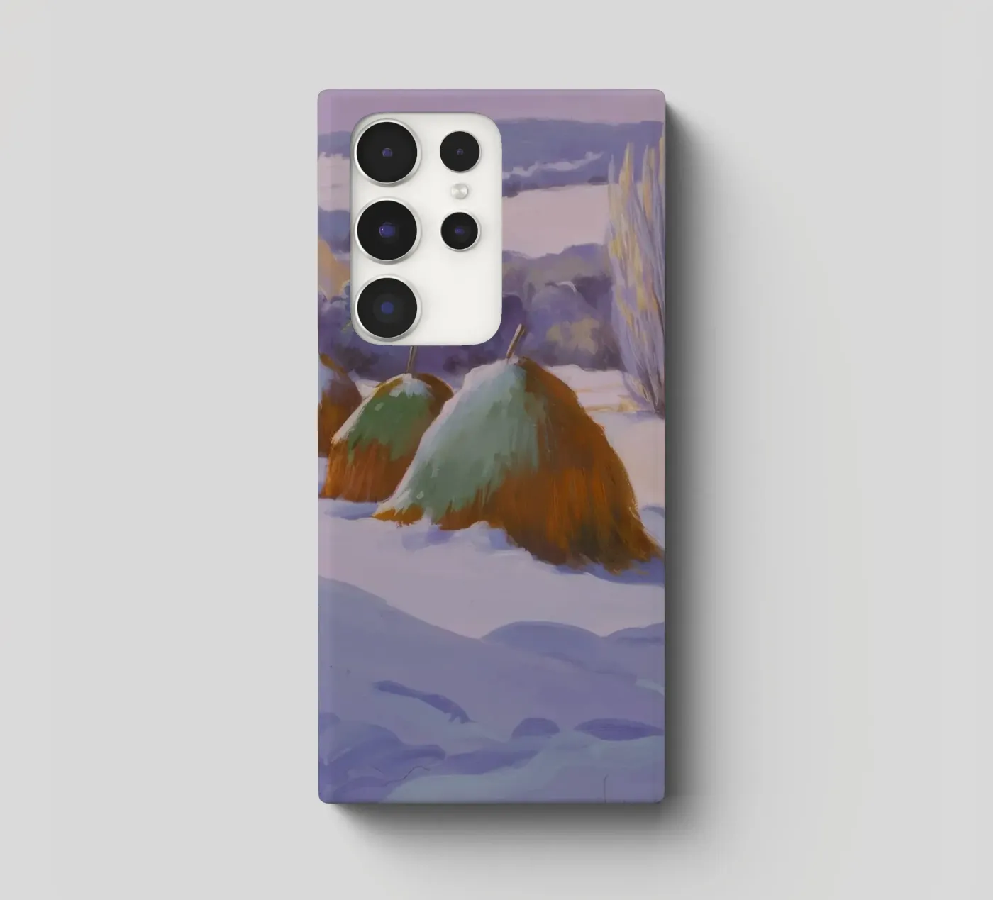 Winter Haystack Duo samsung phone case by Celestial Harmony