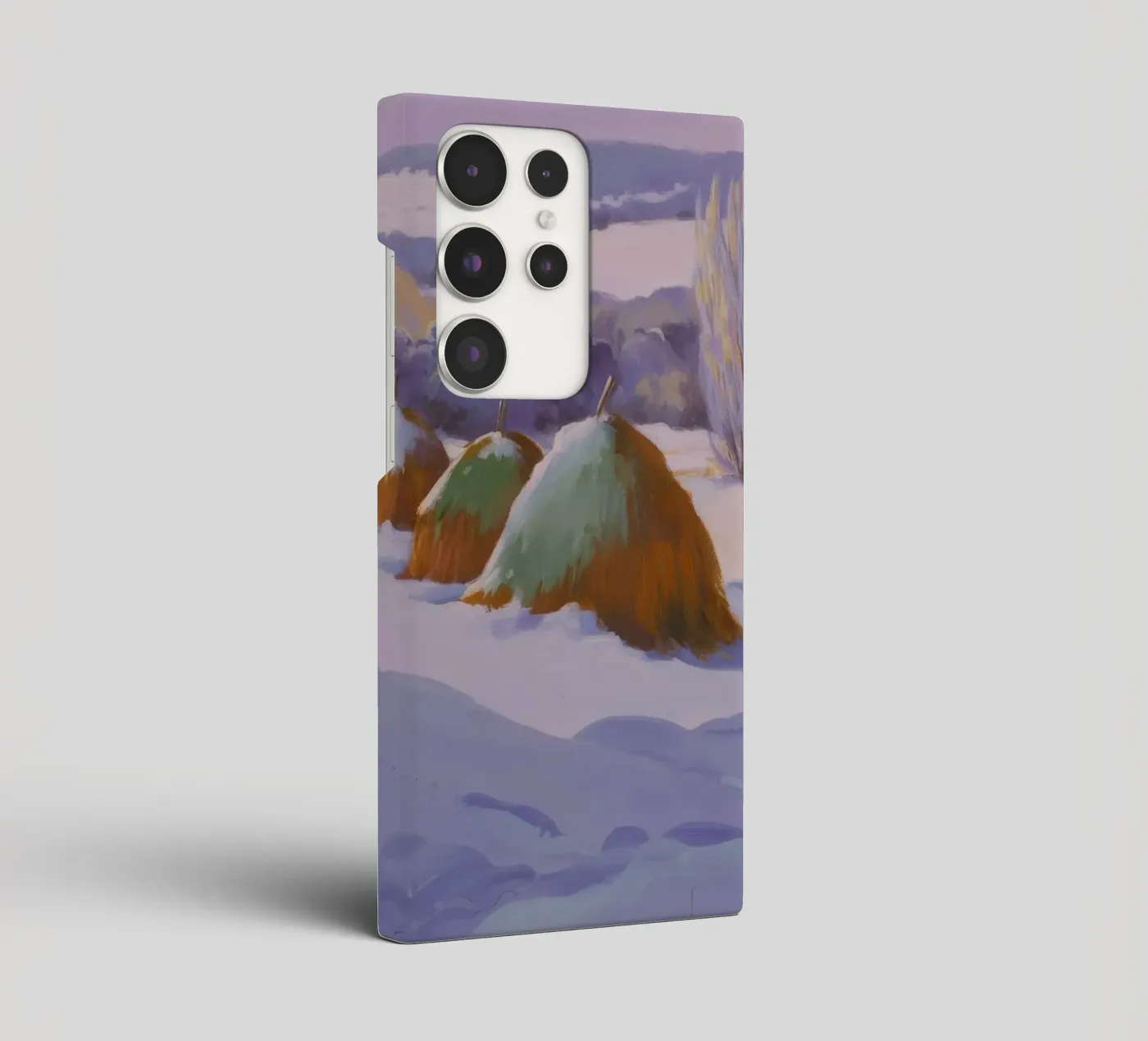 Winter Haystack Duo samsung phone case by Celestial Harmony