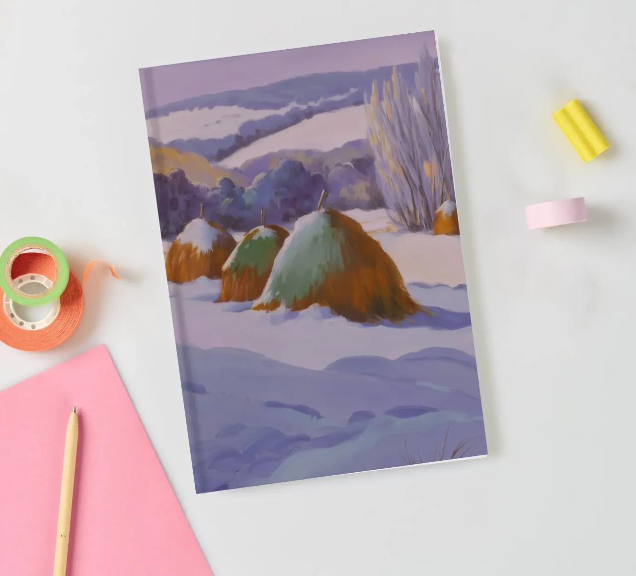 Winter Haystack Duo notebook by Celestial Harmony