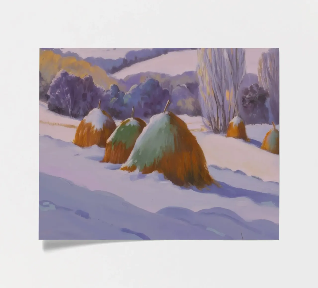 Winter Haystack Duo sticker sheet by Celestial Harmony