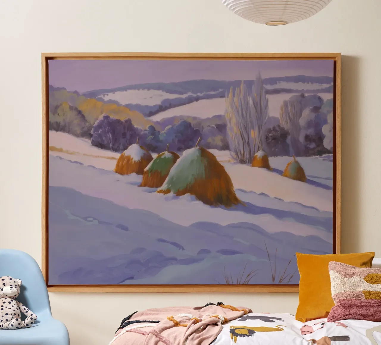 Winter Haystack Duo canvas by Celestial Harmony