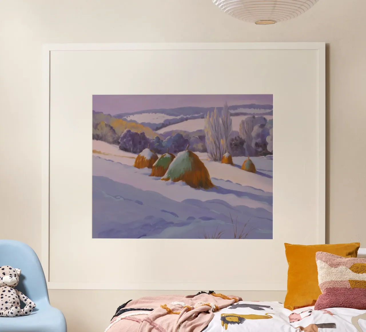 Winter Hooiberg Duo poster van Celestial Harmony