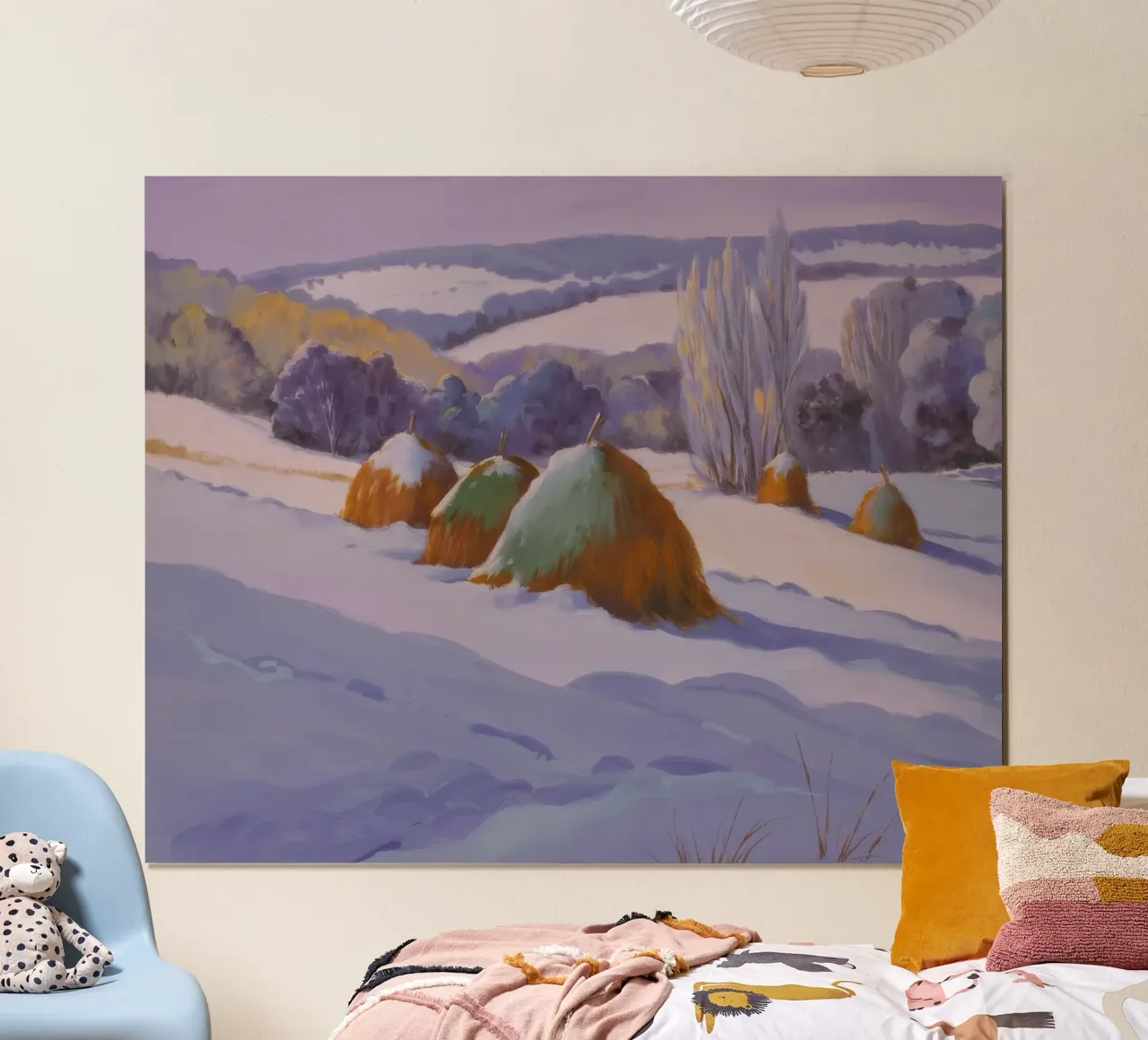 Winter Hooiberg Duo poster van Celestial Harmony