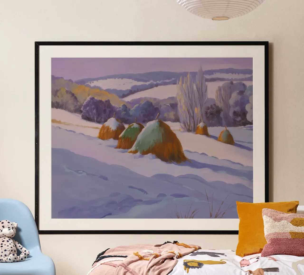 Winter Hooiberg Duo poster van Celestial Harmony