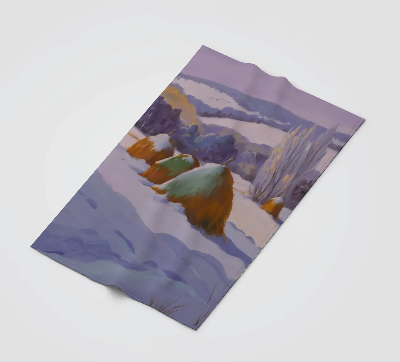Winter Haystack Duo fleece blanket by Celestial Harmony