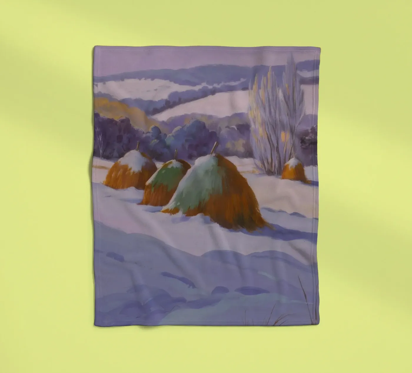 Duo di pagliai invernali coperta in pile da Celestial Harmony